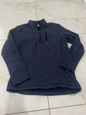 Woolrich Blue Quarter Zip Sweater Size Medium